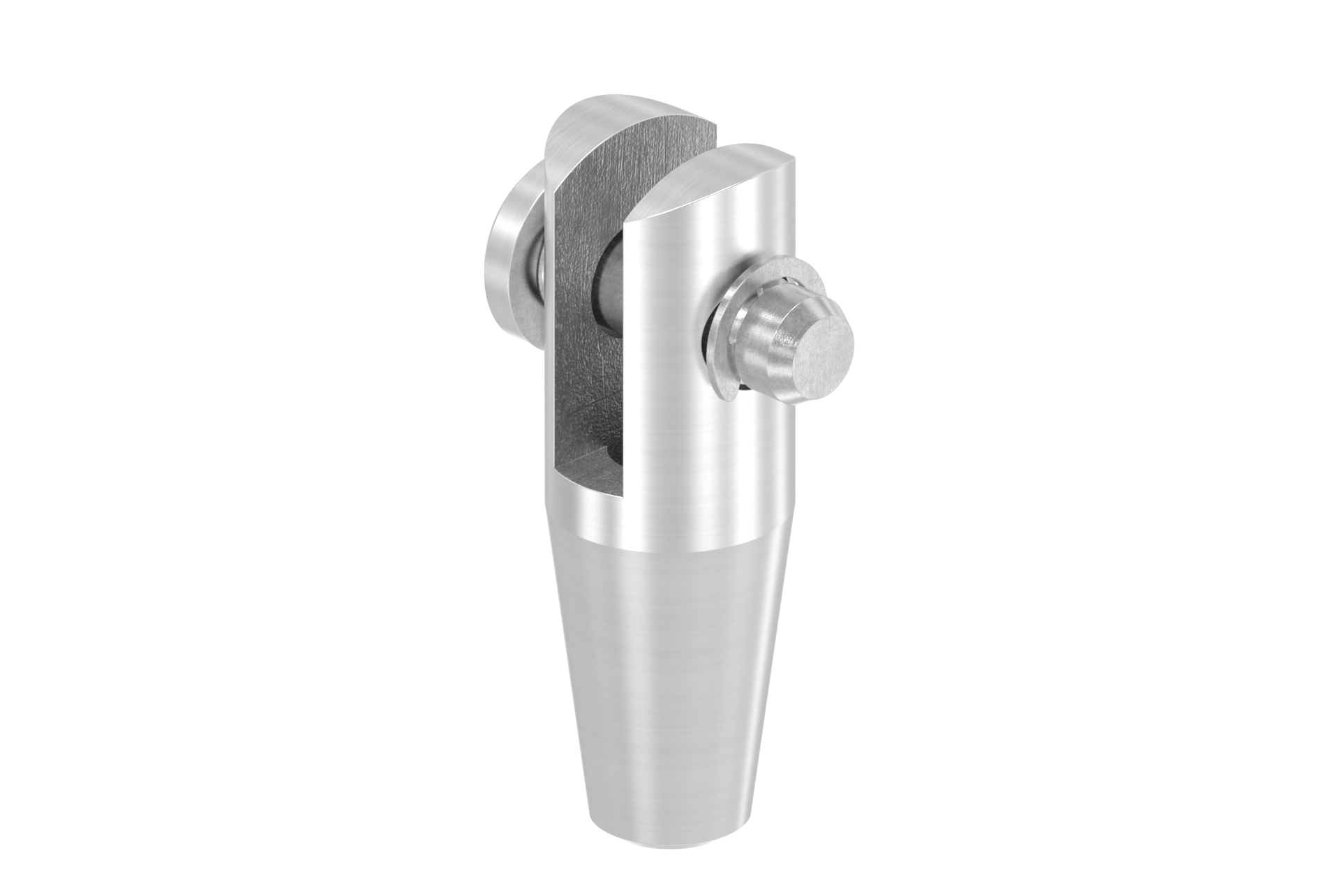 Clevis conical with internal thread right-hand M10x32 mm AISI 316 satin finish