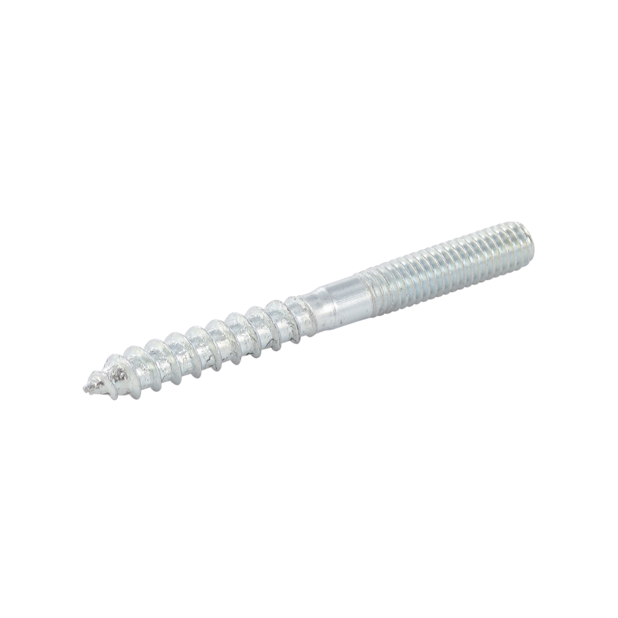 Dual thread screw M10x80 galvanized