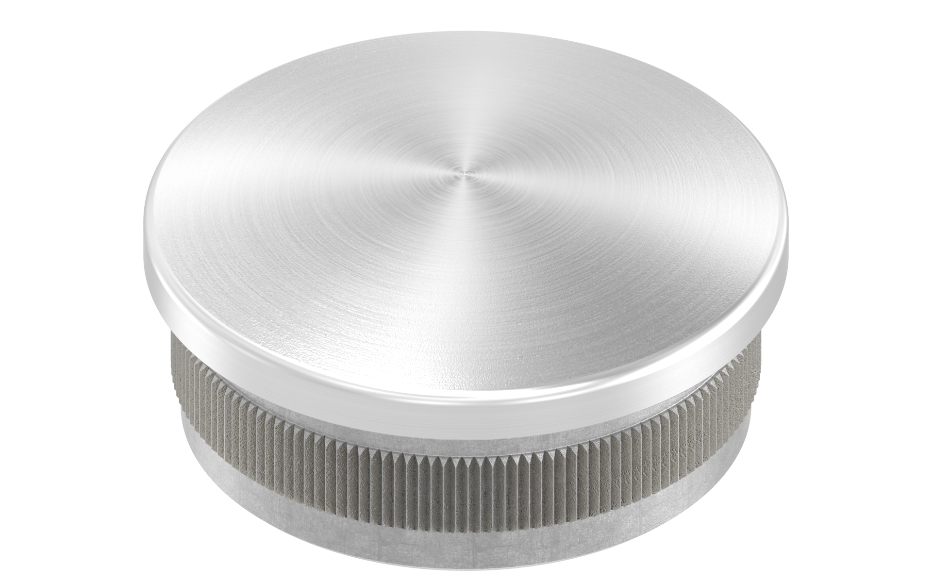 Hollow end cap d=42,4x3mm AISI 304 satin finish