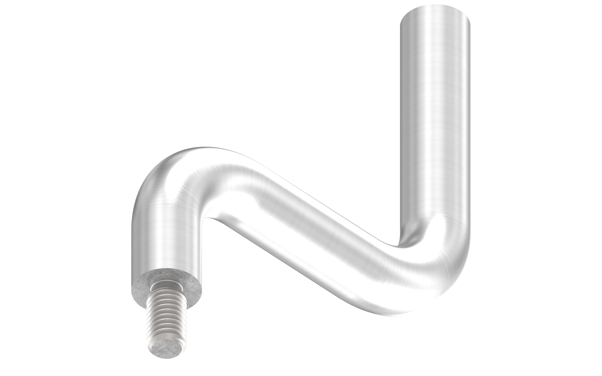 Solid fixed pin 90 degree d=14mm AISI 304 satin finish