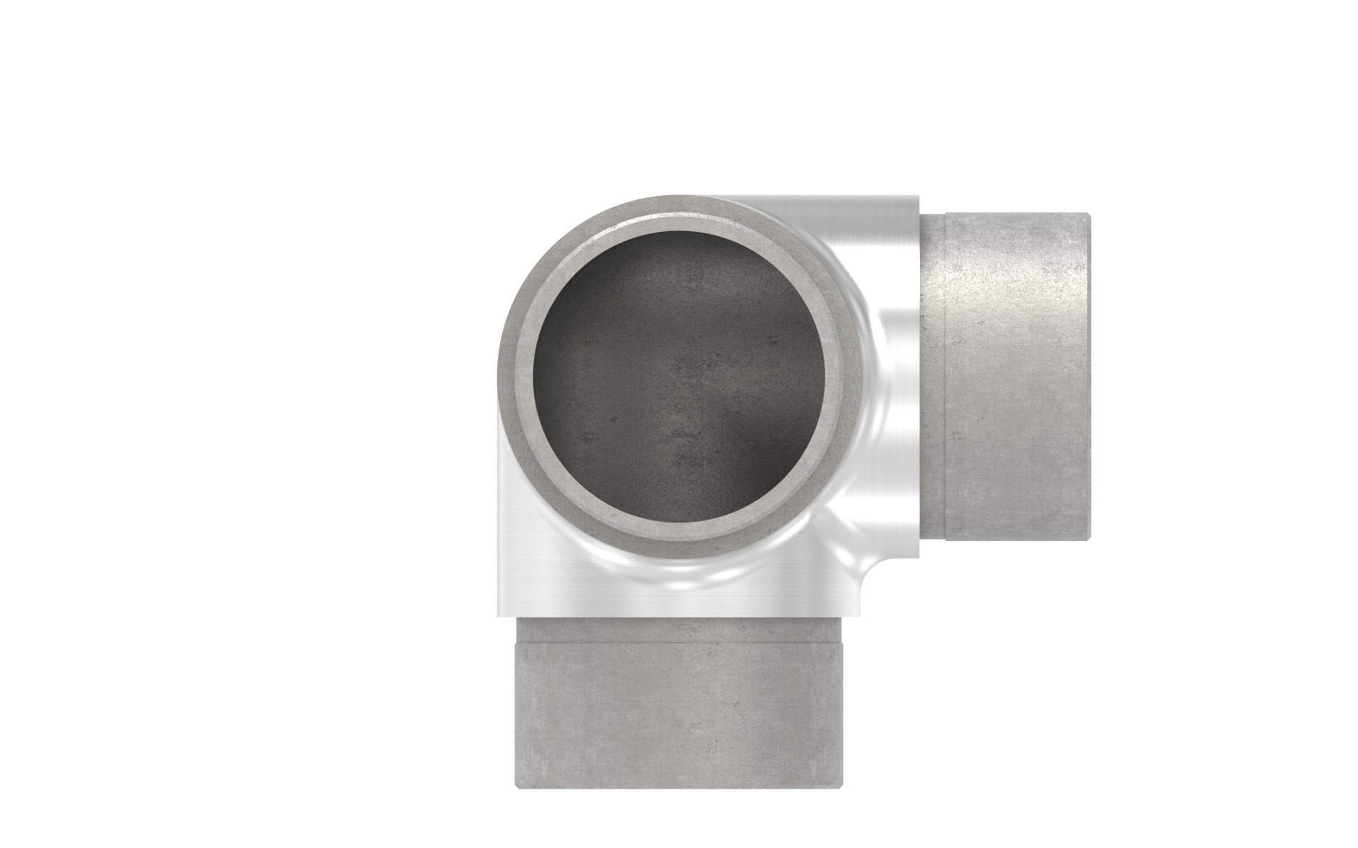 Pipe connector 'Y' d=42,4x2mm AISI 304 satin finish