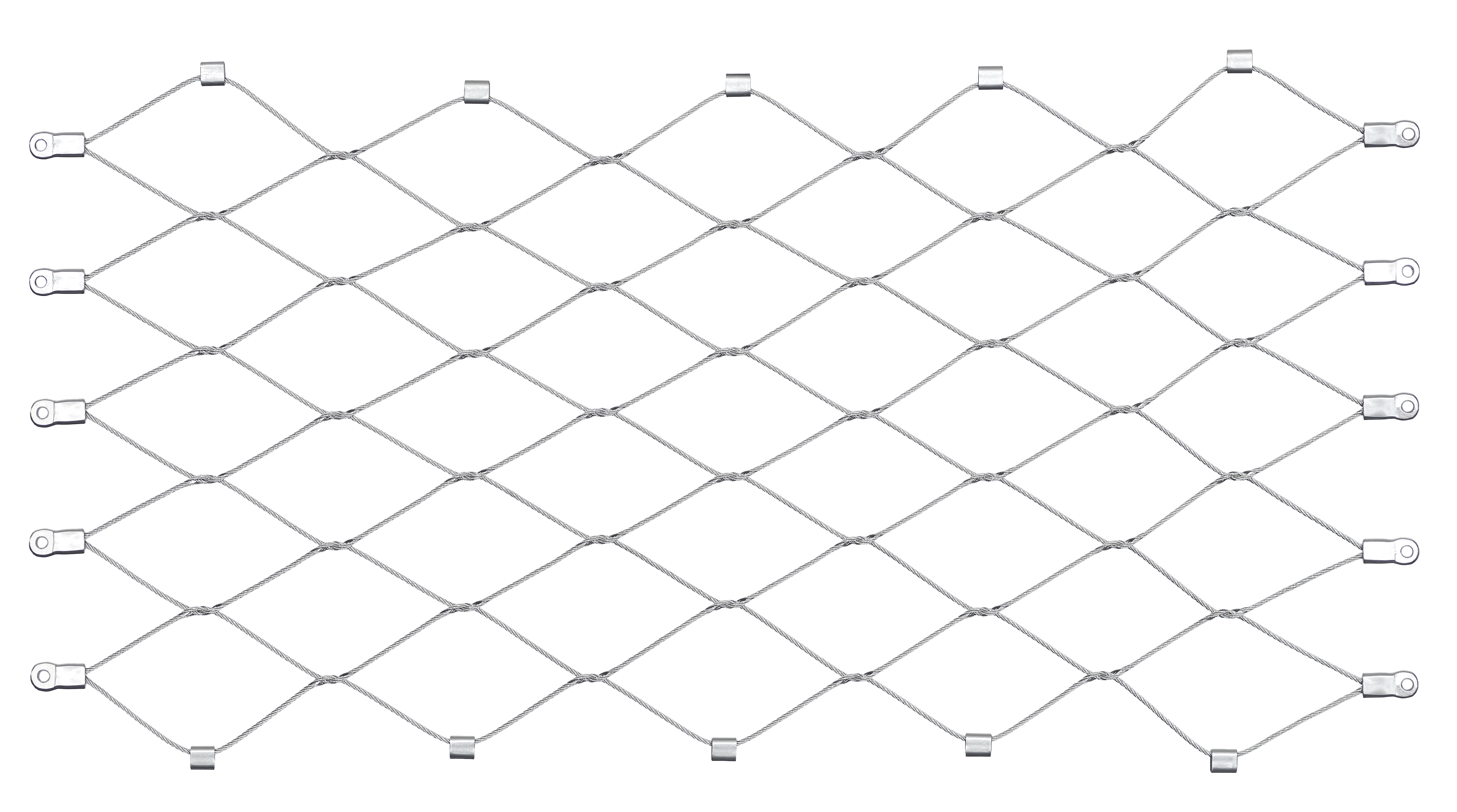 Webnet Muster Seil Ø1,5mm Masche 60 ohne Hülsen in AISI 316