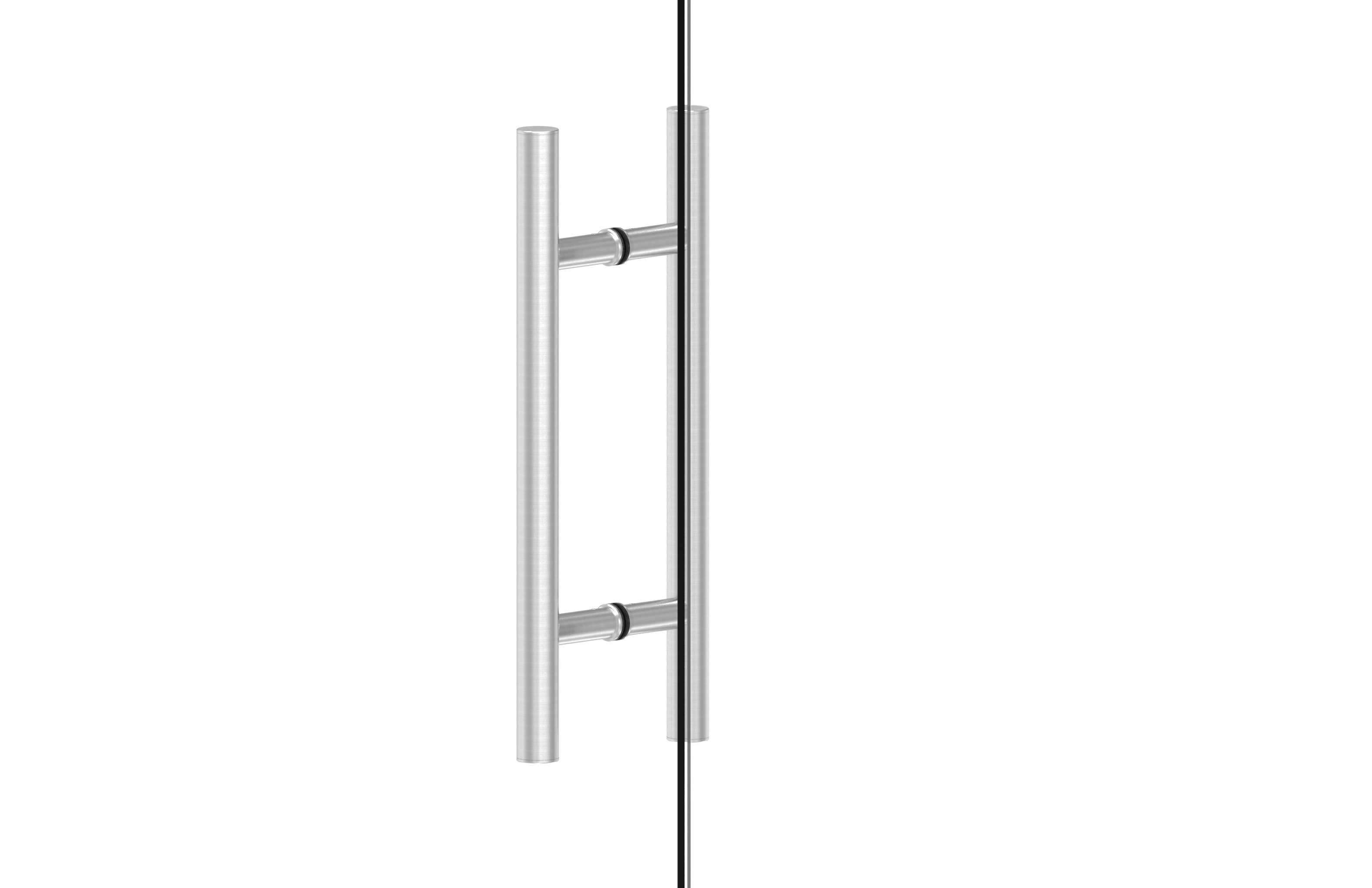 Maniglione per porte d=33,7mm H=500mm AISI 304 sat.