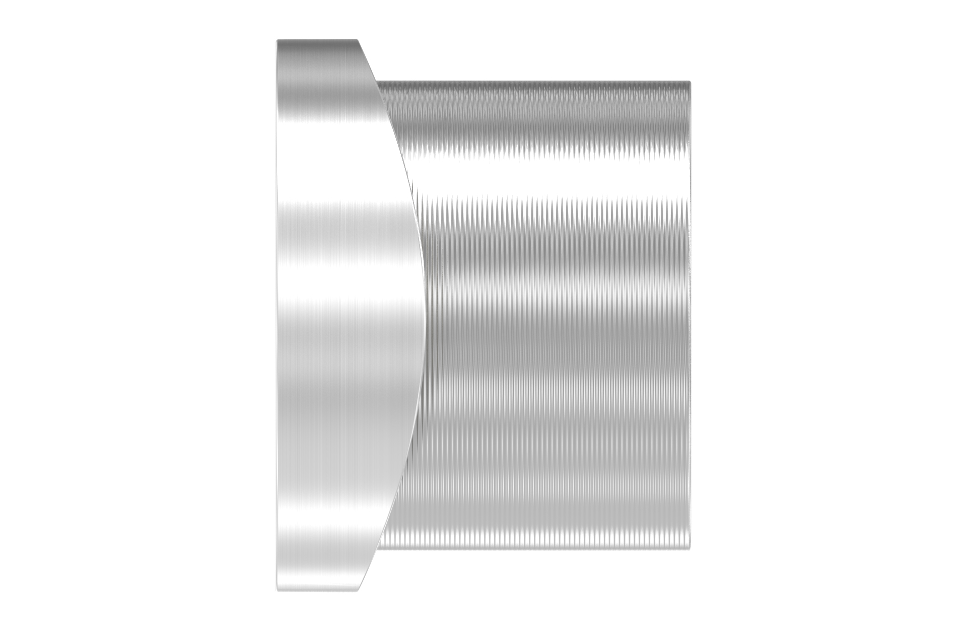 Gewindehülse mit Anschluss für Rohr d=42,4mm für verstellbares Torband M12 (IN116-012) AISI 304