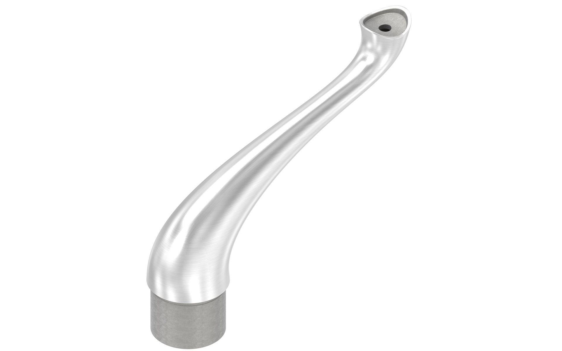 Elephant adaptor for 42.4 x 2.0mm handrail, 42.4 x 2.0mm post AISI 304 satin finish