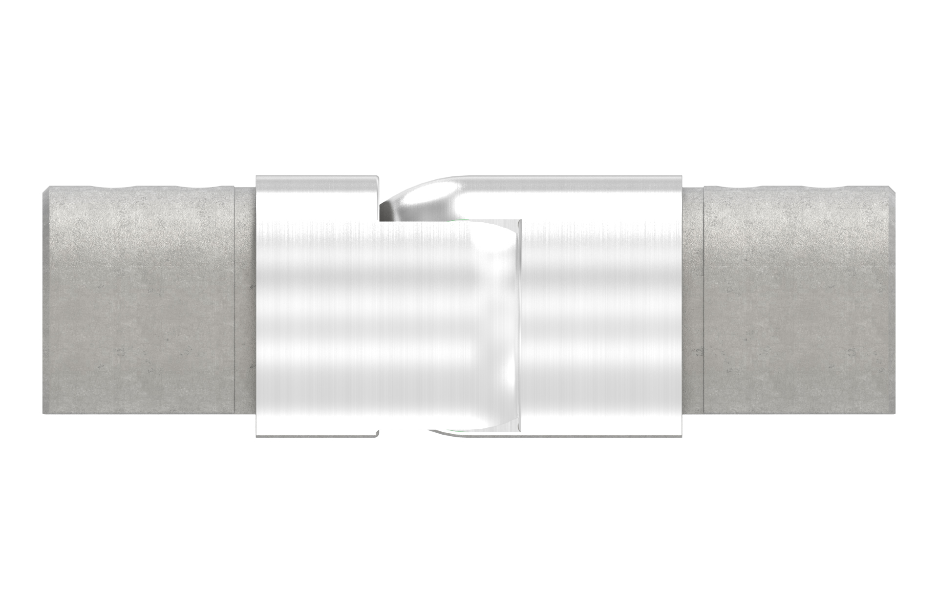 Flexible connector -25/50 degree for channel tube d=42,4x1,5mm AISI 304 satin finish