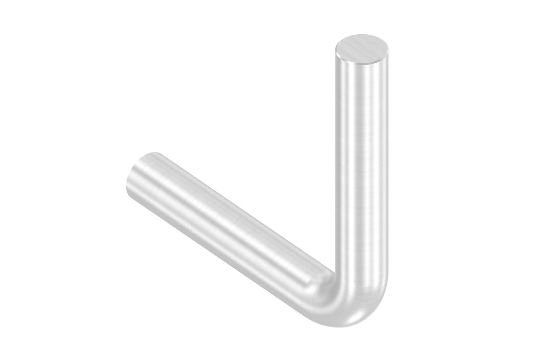 Short handrail holder 90 degree d=12mm one side for welding & one side with M6 AISI 304 satin finish