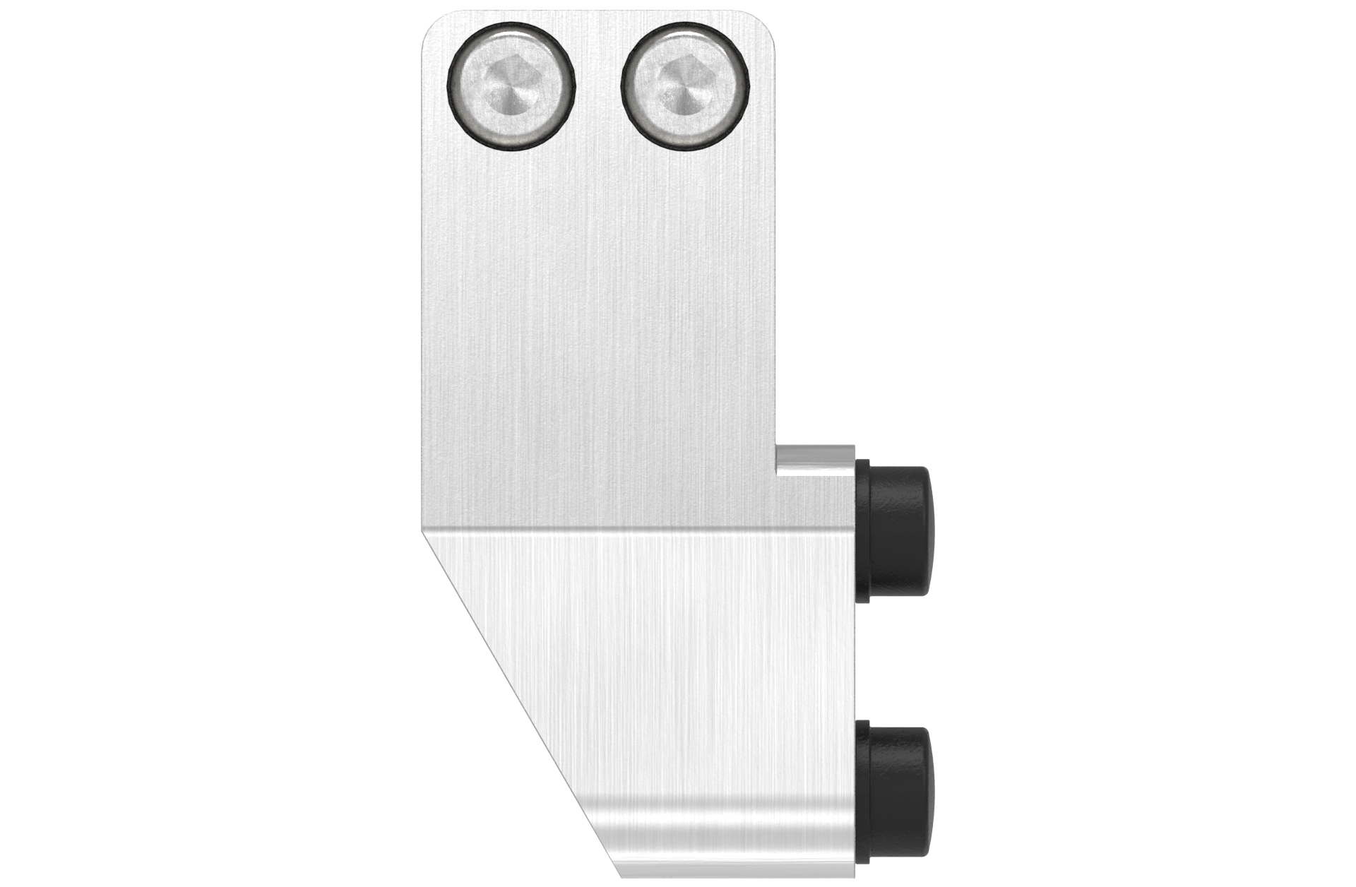 End stopper left for sliding glass door AISI 304 satin finish