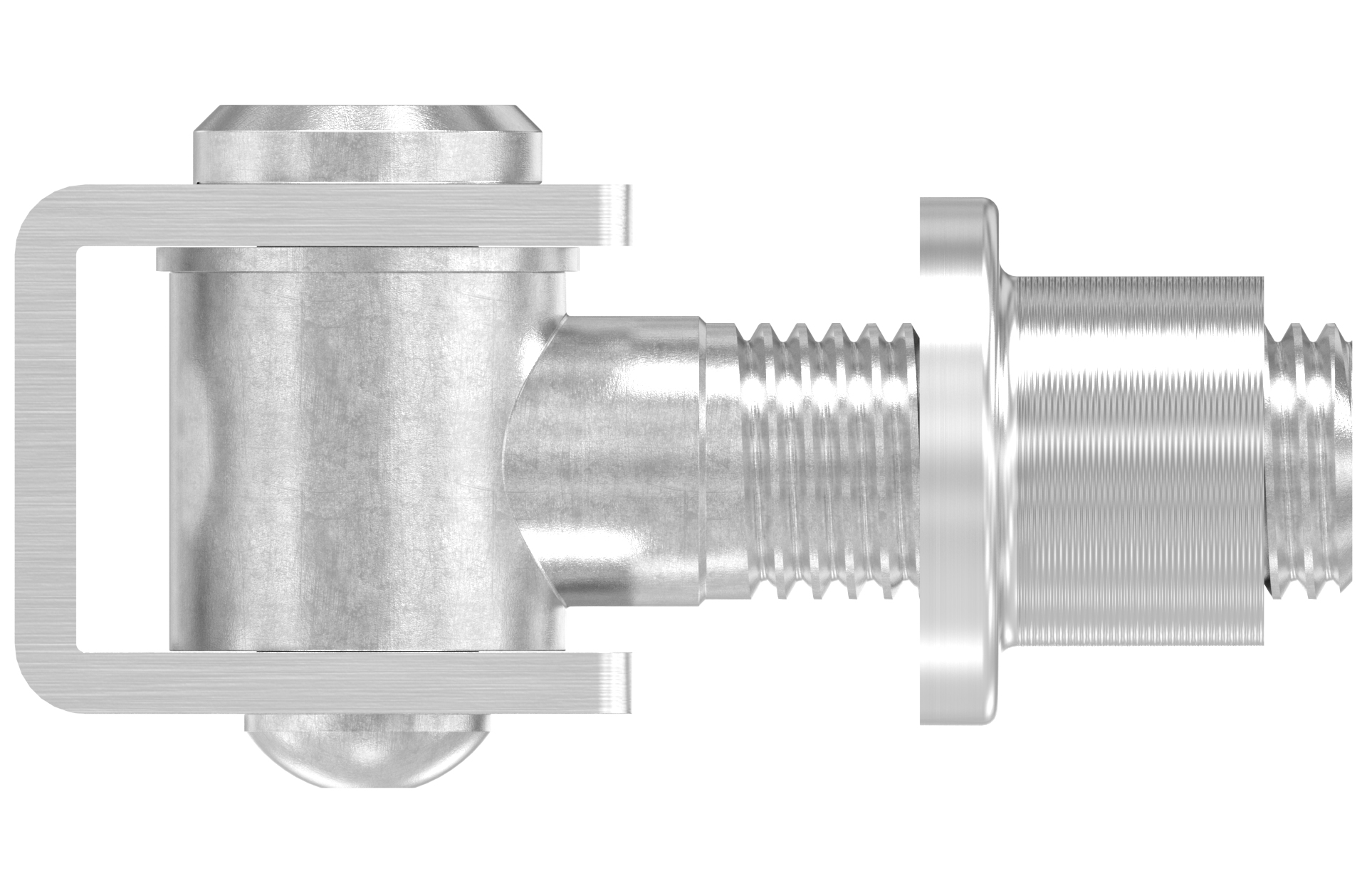 Verstellbares Torband M20 mit Anschweissbuchse AISI 316 geschliffen