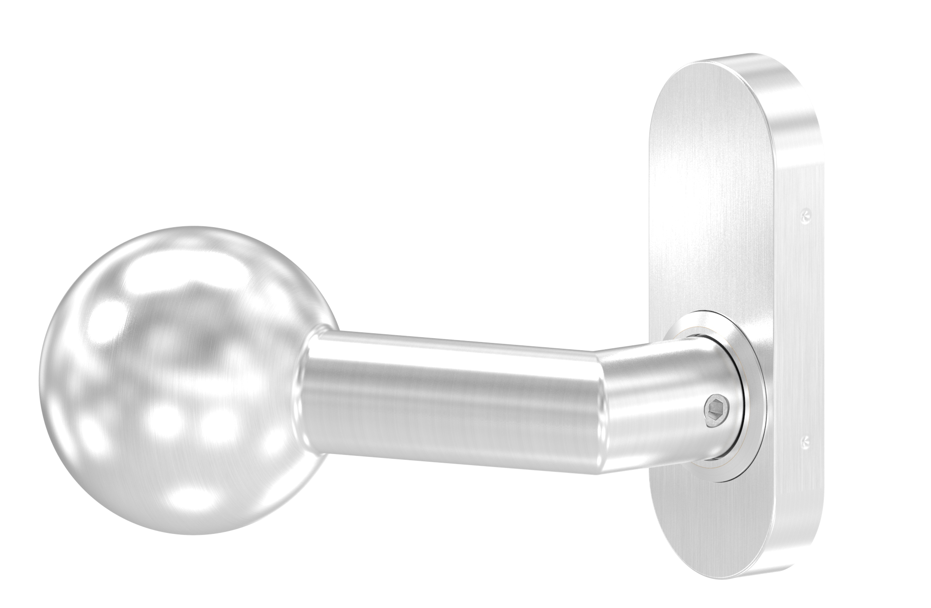 Door handle unilateral rotatable LH AISI 304 satin finish