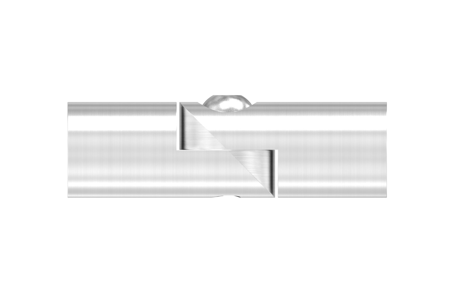 Raccordo snodabile per tondino d=12mm AISI 304 sat.