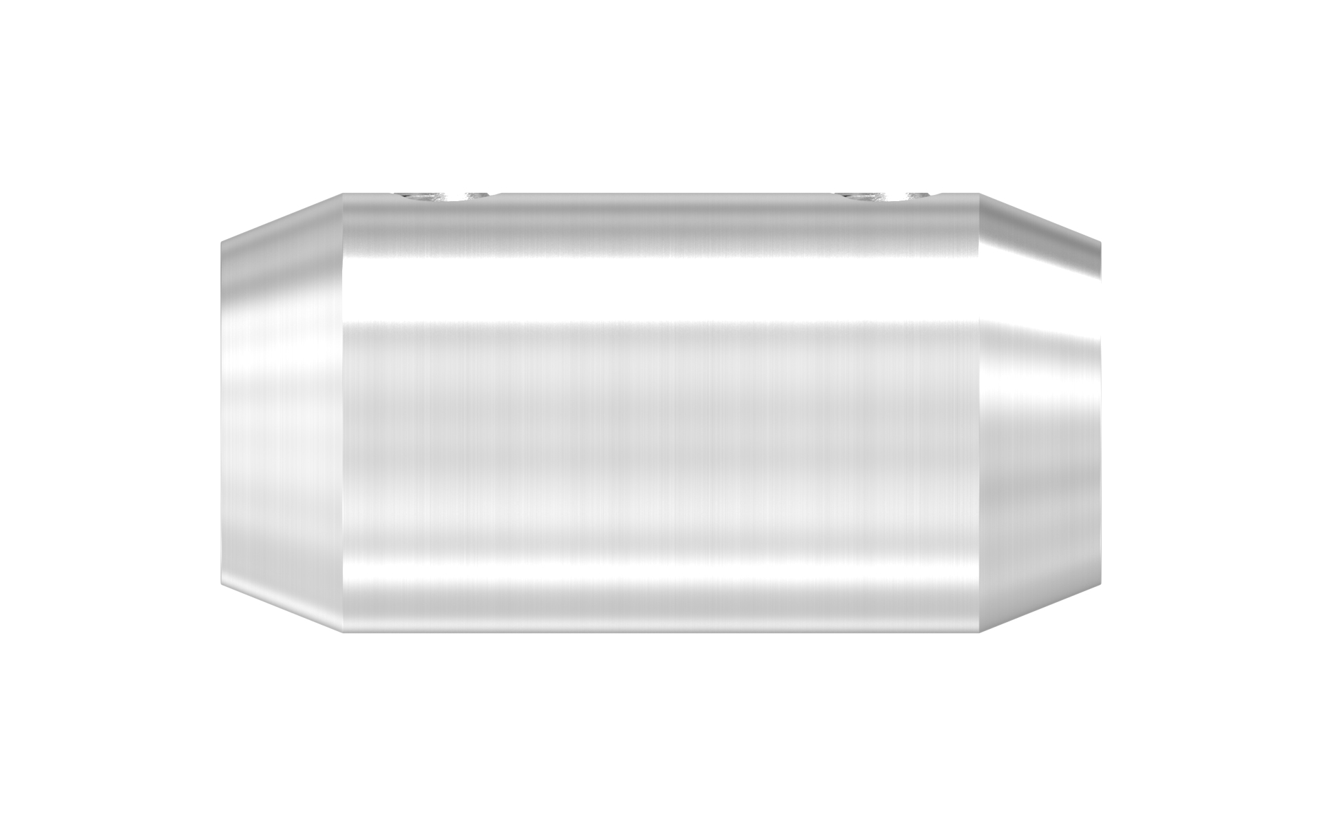 Raccordo per tondino d=12mm AISI 304 sat.