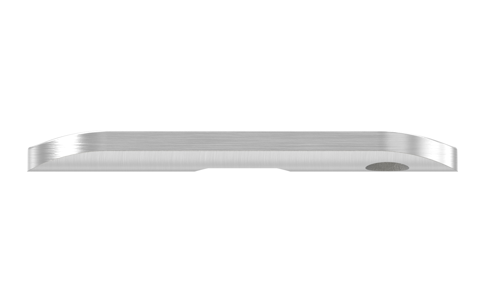 Plate for handrail d=42,4mm with staggered holes AISI 304 satin finish