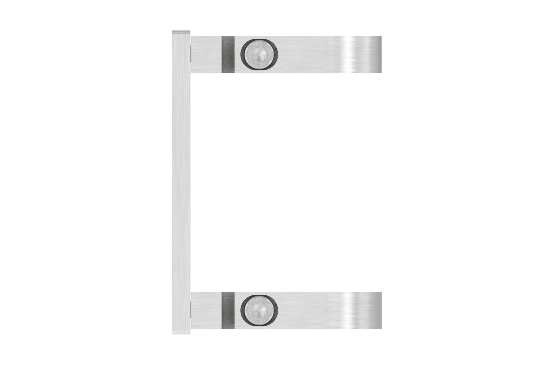 Plate for lateral mounting for tube d=48,3mm AISI 304 satin finish