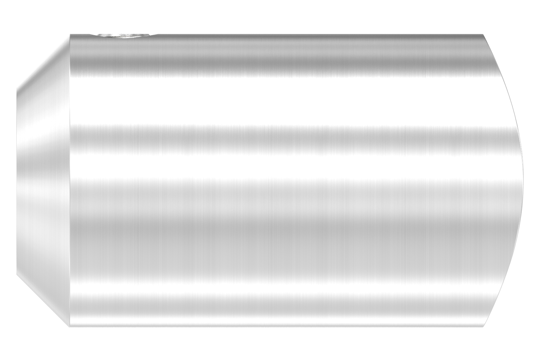 Bar holder d=22mm for tube d=42,4mm to fix solid bar d=12mm AISI 304 satin finish