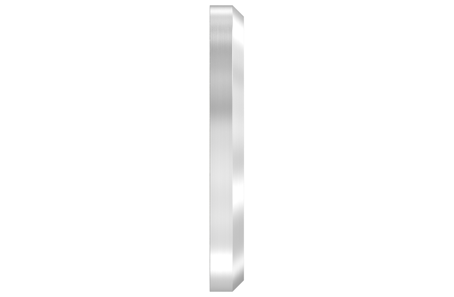 Lateral fixing plate d=50x6mm AISI 304 satin finish