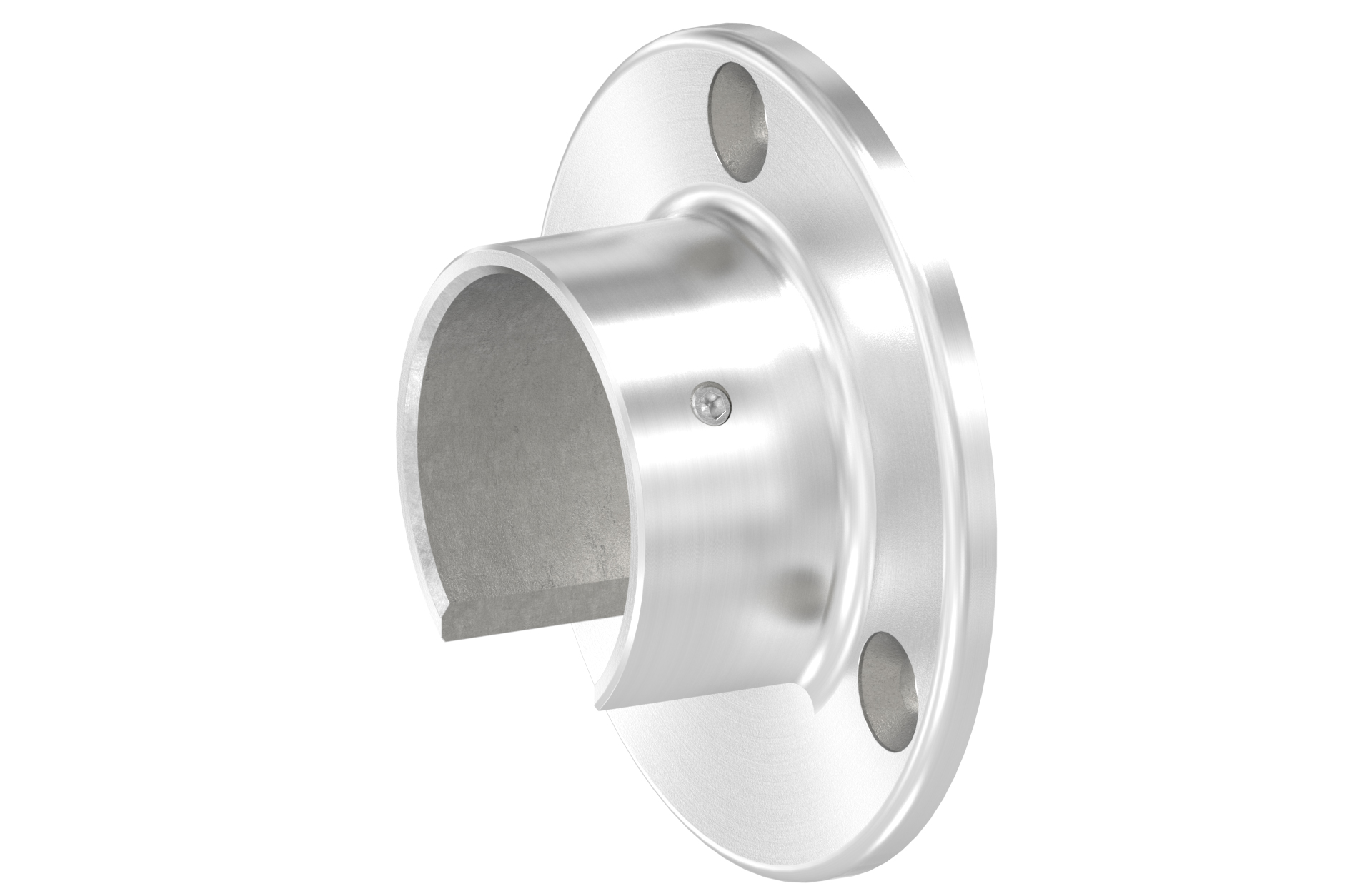 Wall bracket for channel tube d=42,4x1,5mm AISI 316 satin finish